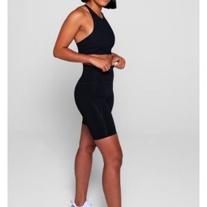 Girlfriend Collective High Rise Bike Short Black